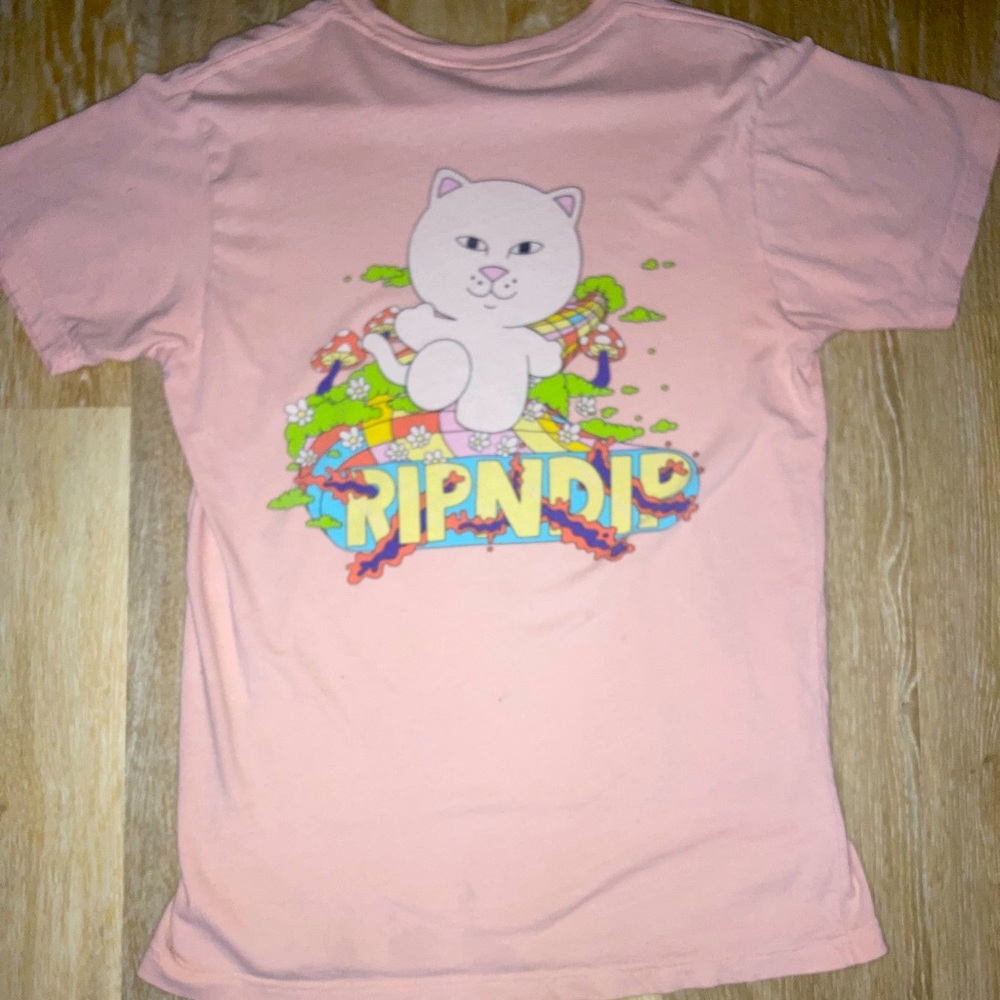 Ripndip pink t shirt mens